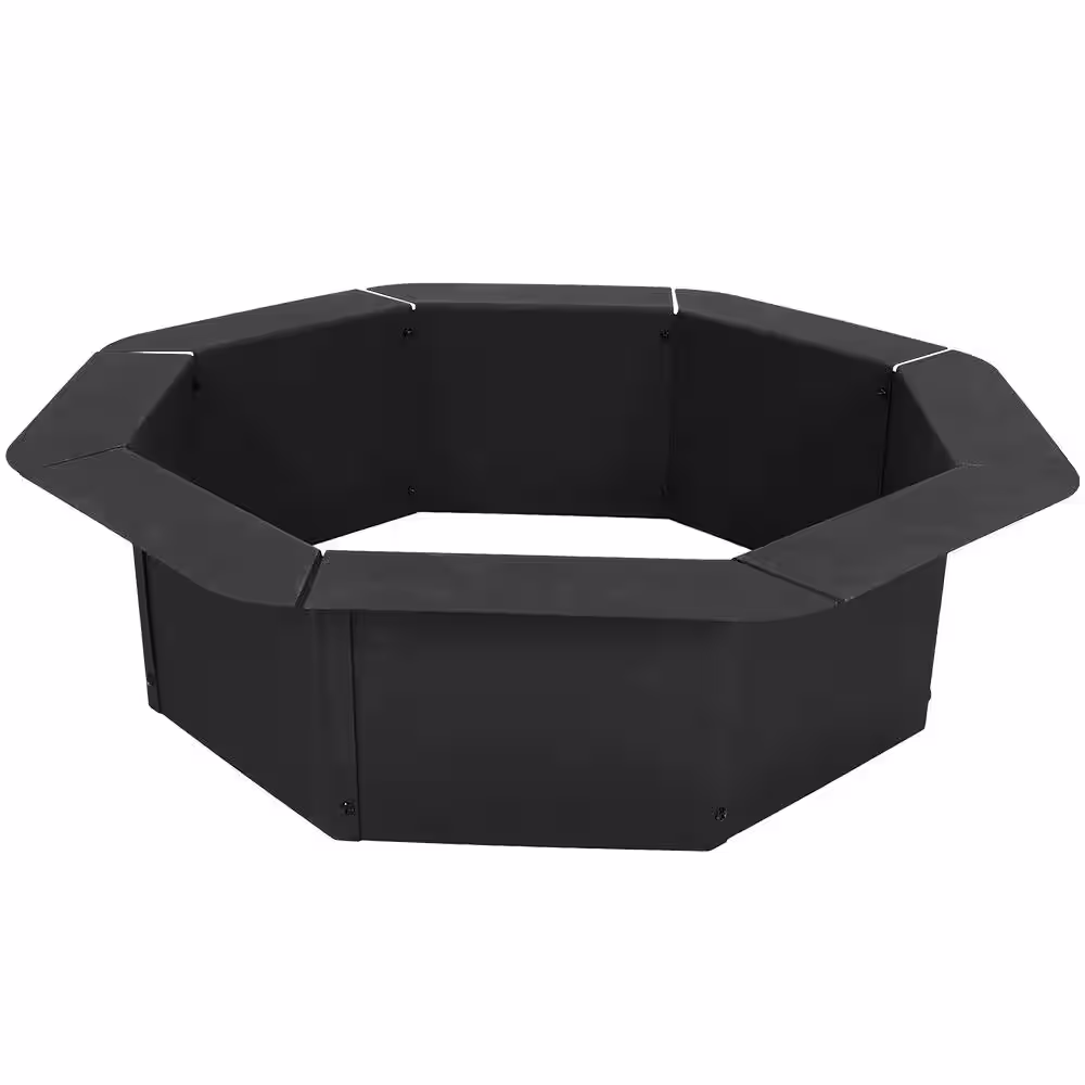 Sunnydaze Decor 30 in. Round Steel Wood Burning Fire Pit Kit