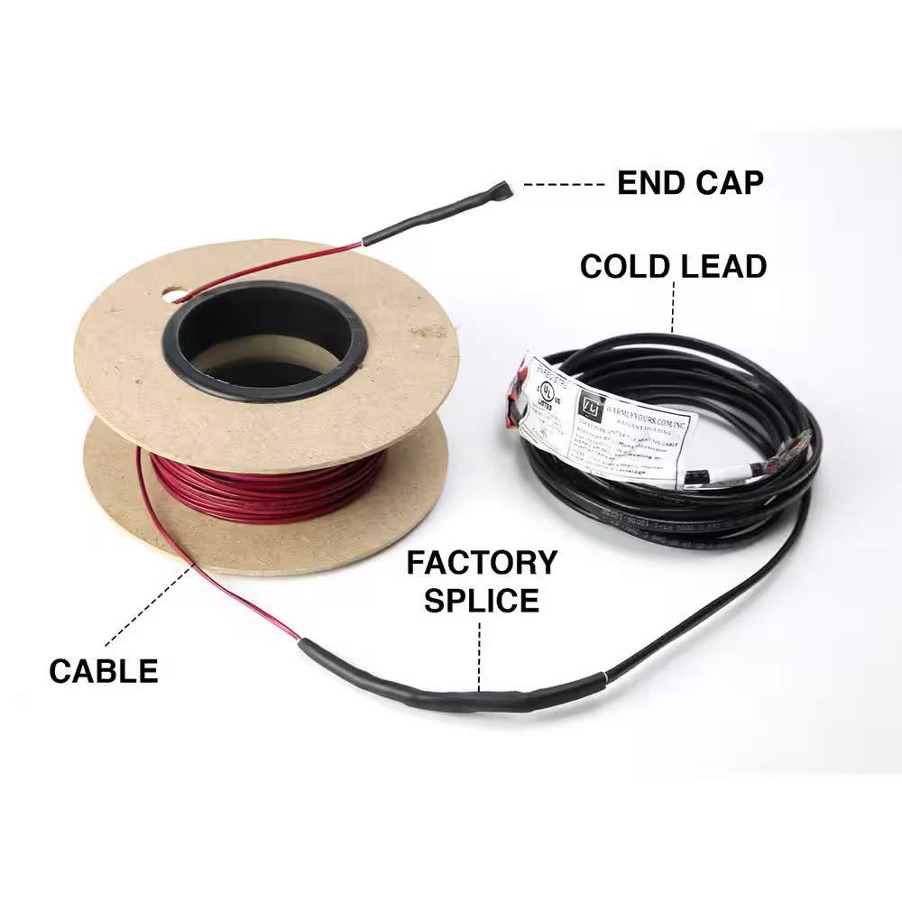 WarmlyYours TempZone 275 ft. Cable System with Non Programmable Thermostat (Covers 68.75 Sq. Ft)