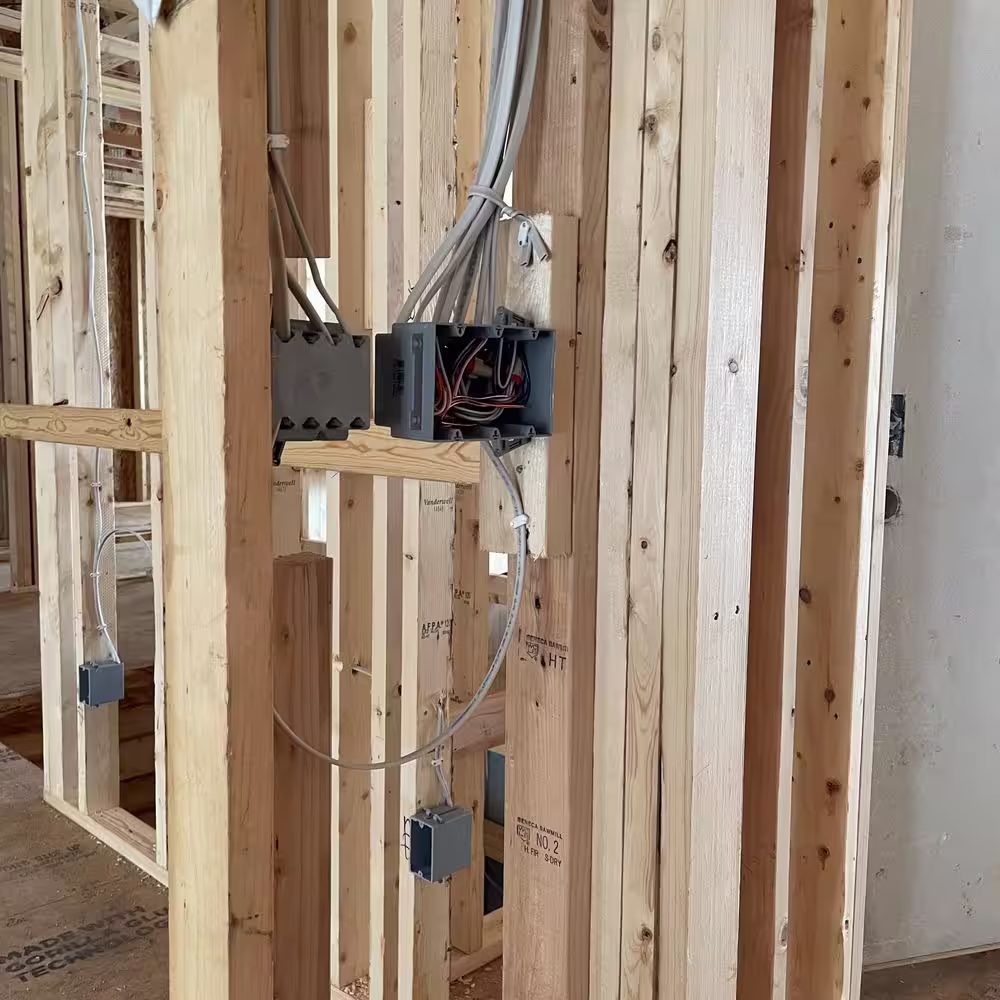 Legrand Pass & Seymour Slater New Work 4 In. Square 21 Cu. In. Plastic Box with Captive Mounting Nails, Threaded Mounting Holes