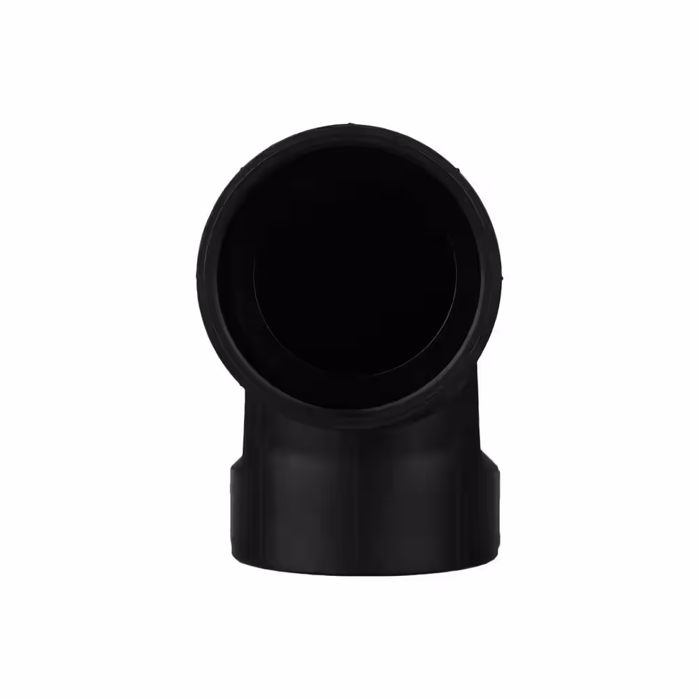 Charlotte Pipe 3 in. ABS DWV 90-Degree Hub x Hub Elbow Fitting