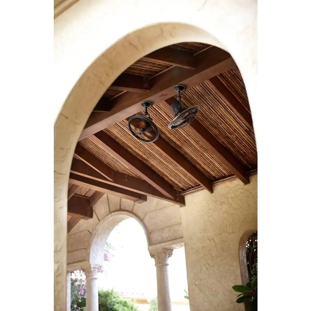 Home Decorators Collection Bentley II 18 in. Indoor/Outdoor Tarnished Bronze Oscillating Ceiling Fan with Wall Control