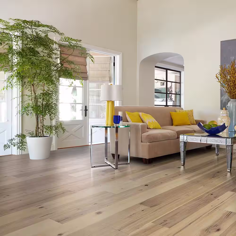 Malibu Wide Plank Camino Hickory 1/2 in. T x 7.5 in. W Water Resistant Wirebrushed Engineered Hardwood Flooring (23.3 sq. ft./case)