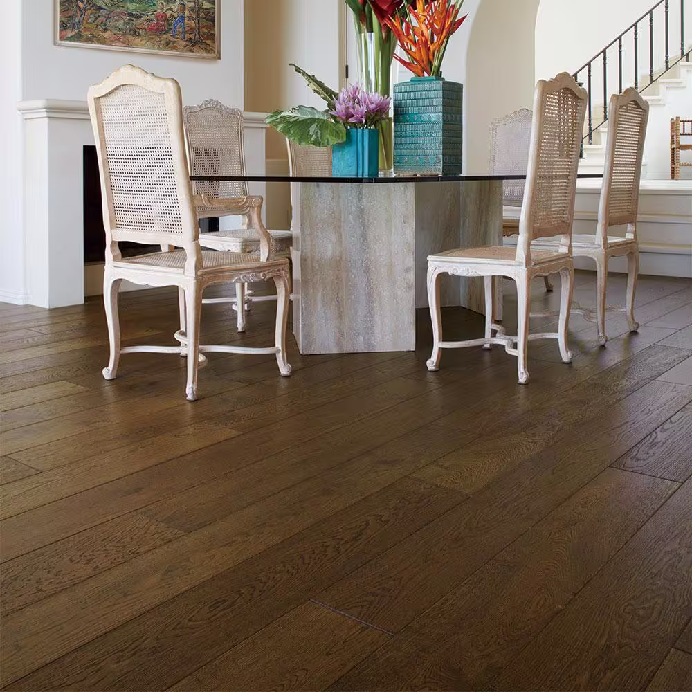 Malibu Wide Plank Stinson French Oak 1/2 in. T x 7.5 in. W Water Resistant Wire Brushed Engineered Hardwood Flooring (1398.6 sqft/pallet)