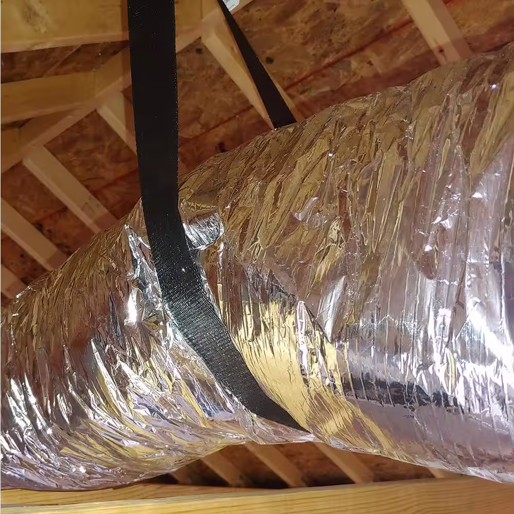 Master Flow 4 in. x 25 ft. Insulated Flexible Duct R6 Silver Jacket (Pack of 6)