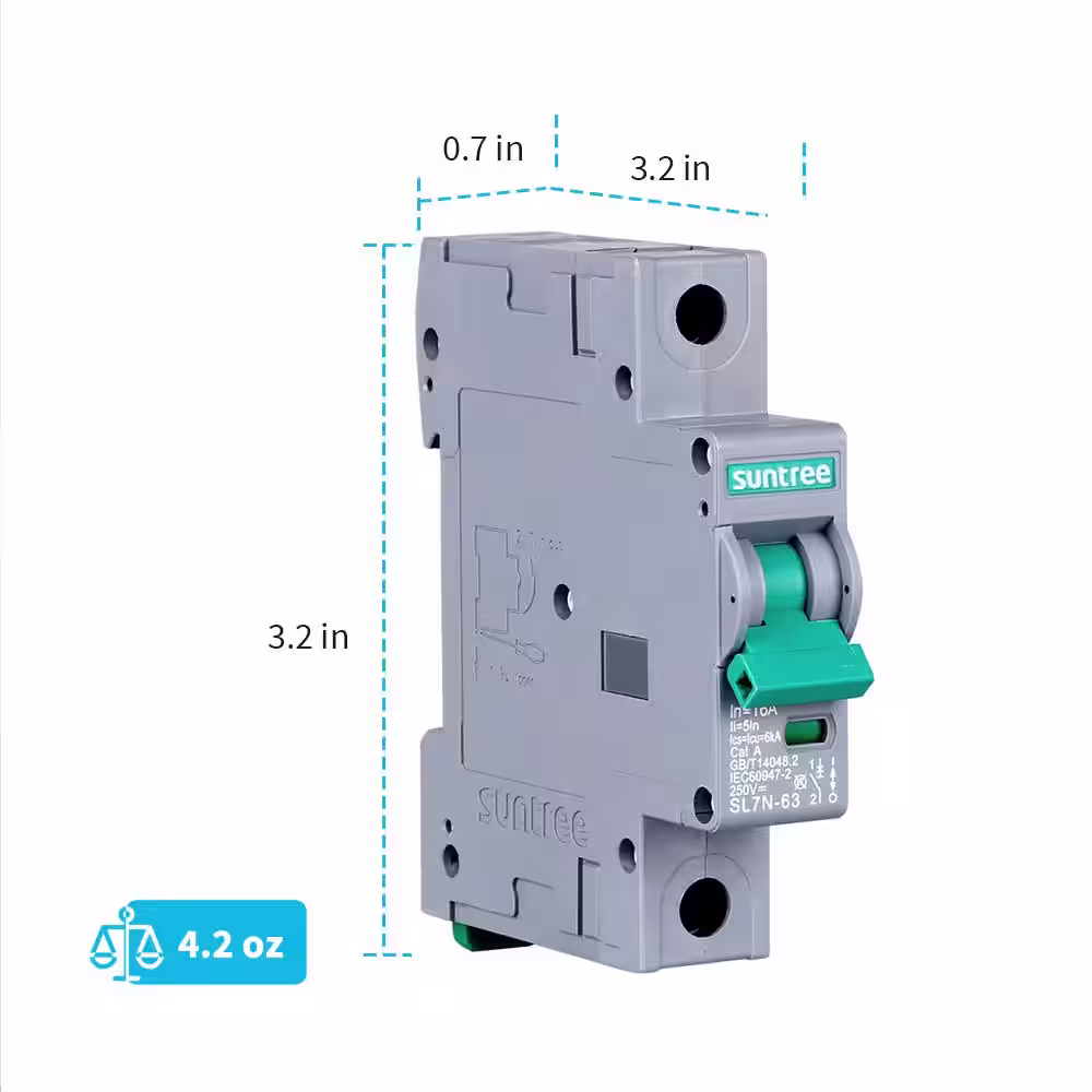 Renogy 50A 1P DC Miniature Circuit Breaker