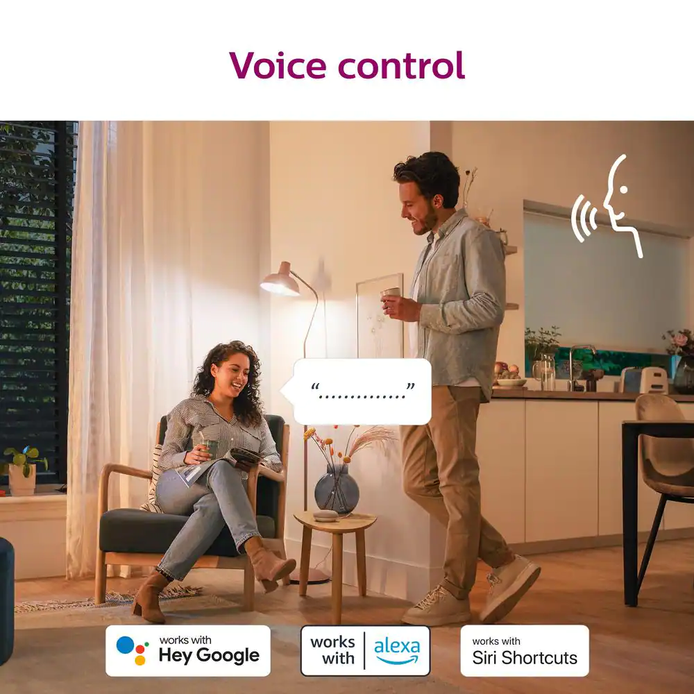 Philips 40-Watt Equivalent A15 Smart Wi-Fi LED Tuneable White Light Bulb Powered by WiZ with Bluetooth (1-Pack)