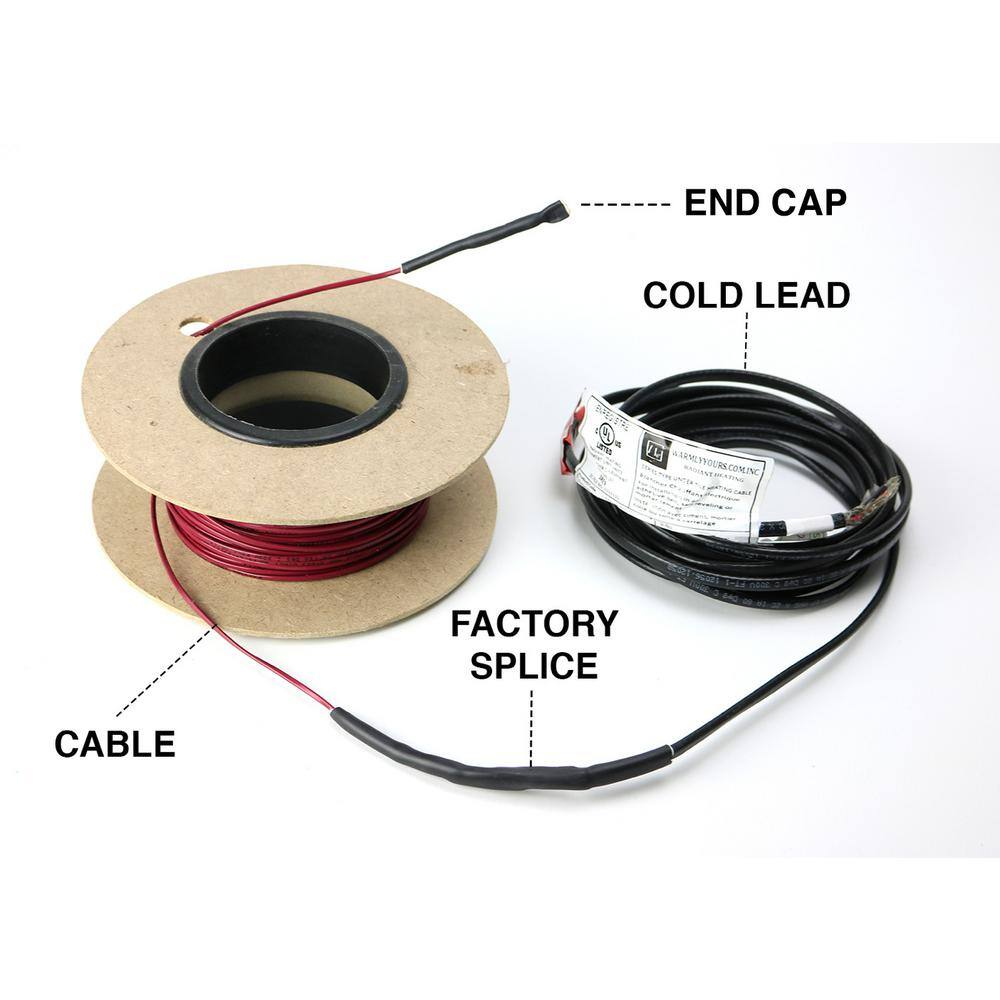 WarmlyYours TempZone 150 ft. Cable System with Heat Membrane and Touch Screen Thermostat (Covers 46.8 Sq. Ft)