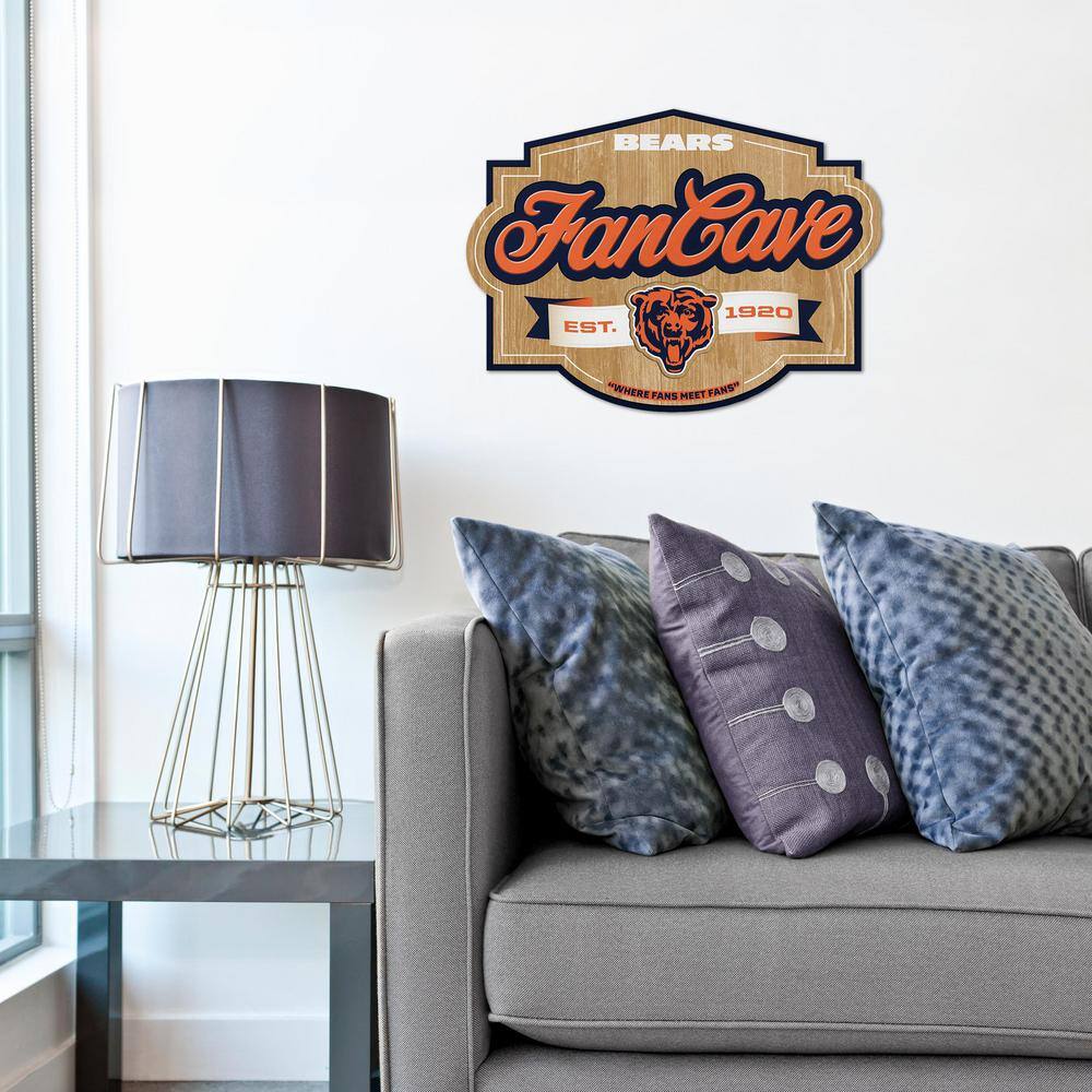 YouTheFan NFL Chicago Bears Fan Cave Decorative Sign