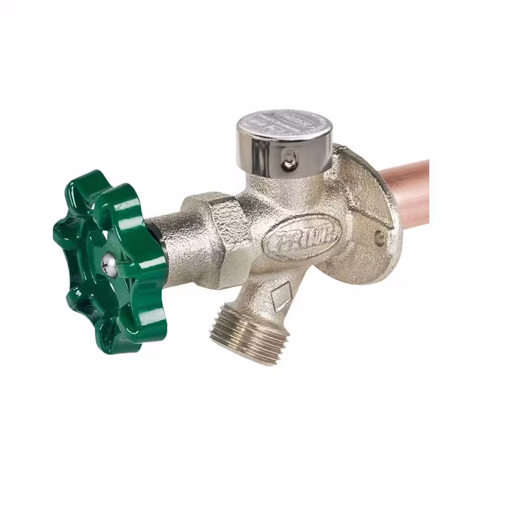 Prier Products 10 in. Full turn frost proof wall hydrant, 1/2 in. MIP x 1/2 in. SWT