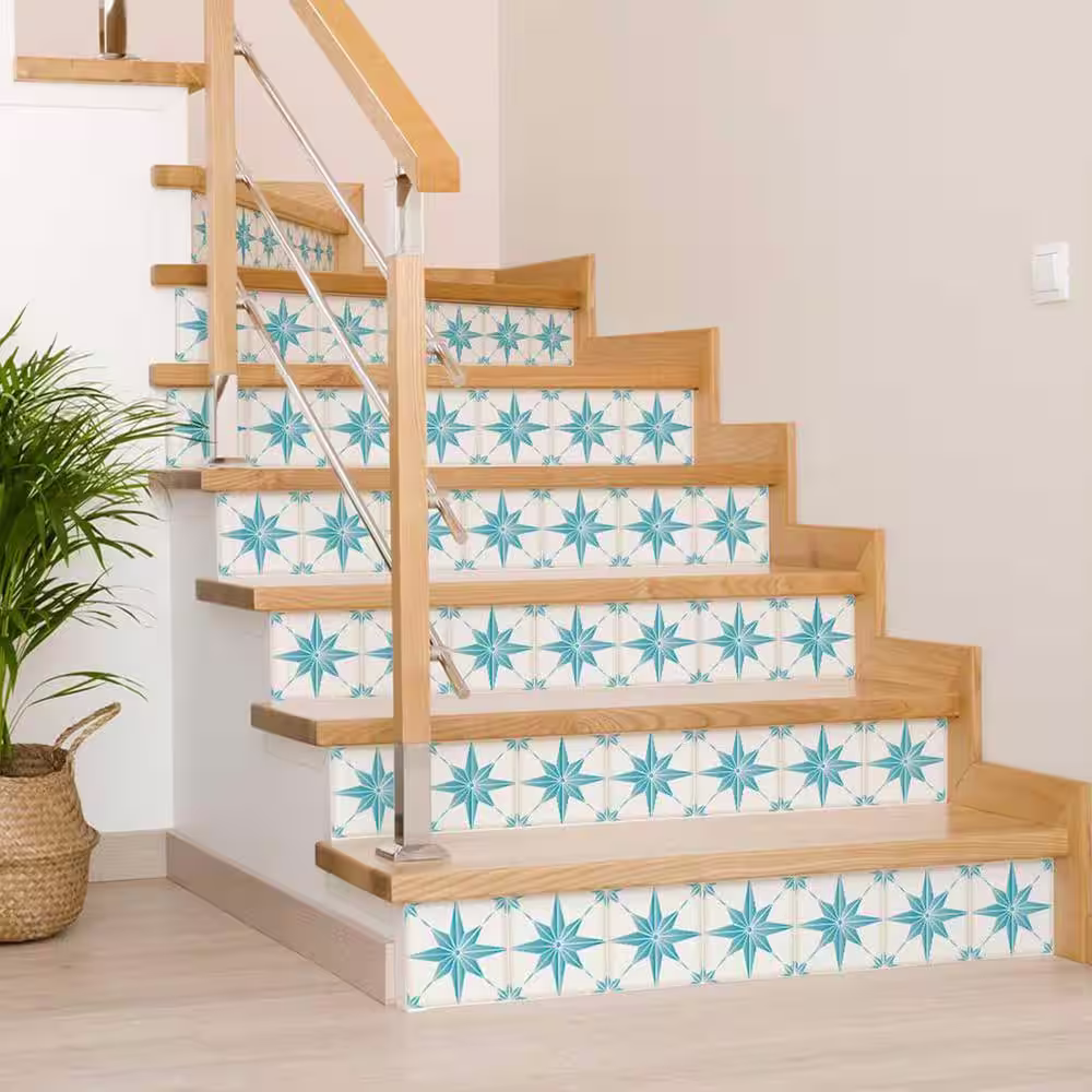 None Blue B75 12 in. x 12 in. Vinyl Peel and Stick Tile (24-Tiles, 24 sq. ft. /Pack)