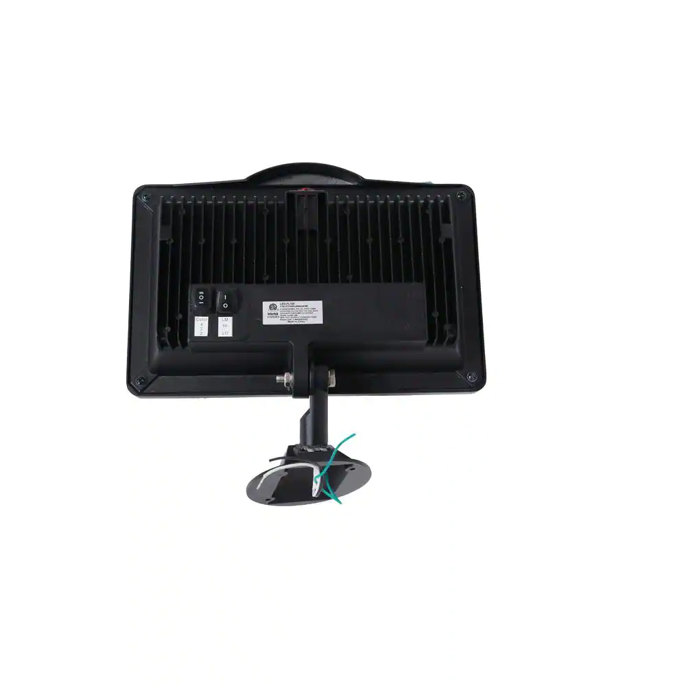 AMAX LIGHTING 83-Watt 180-Degree Movable Black Outdoor Integrated LED Flood Light