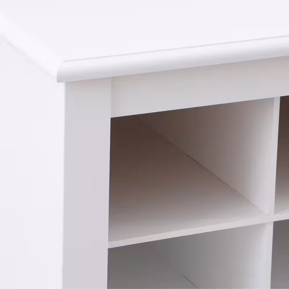 Prepac 22 in. H x 48 in. W x 16 in. D White Wood 18-Cube Organizer