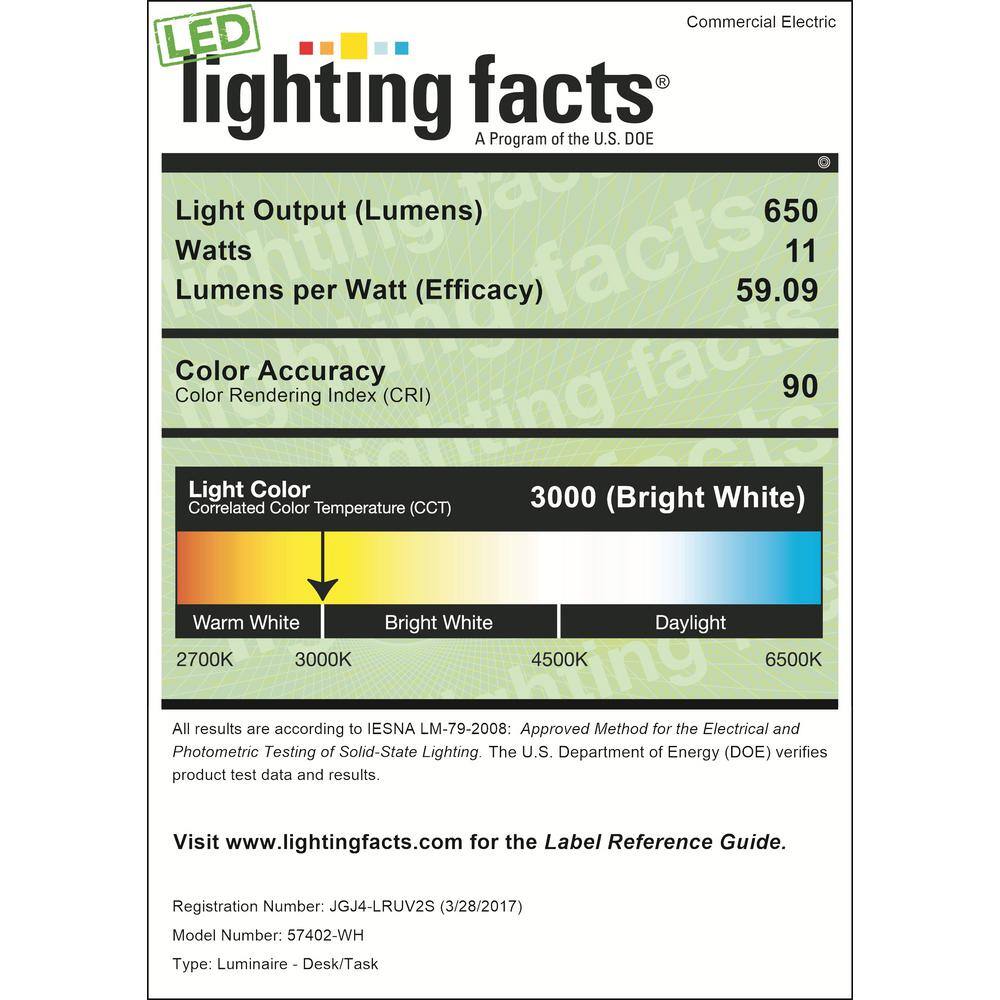 Commercial Electric 18 in. LED White Corner Light