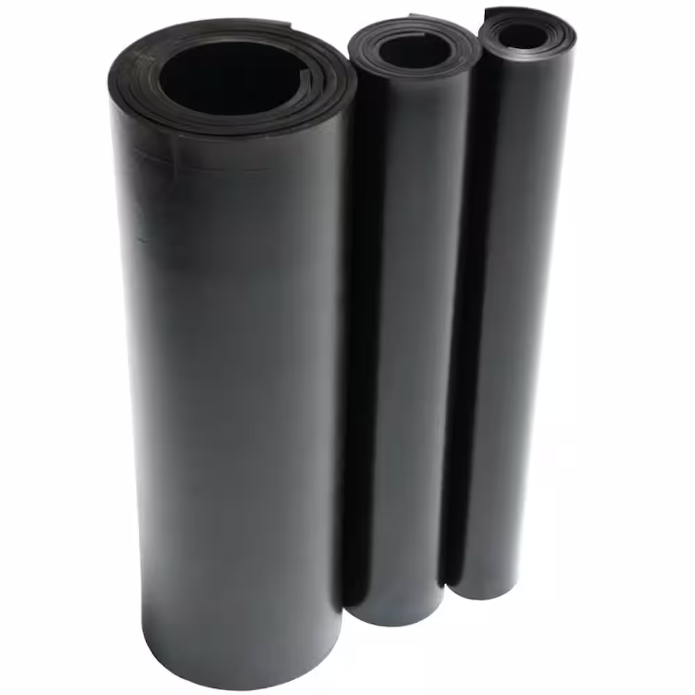 Rubber-Cal EPDM 1/4 in. x 36 in. x 72 in. Commercial Grade 60A Rubber Sheet - Black