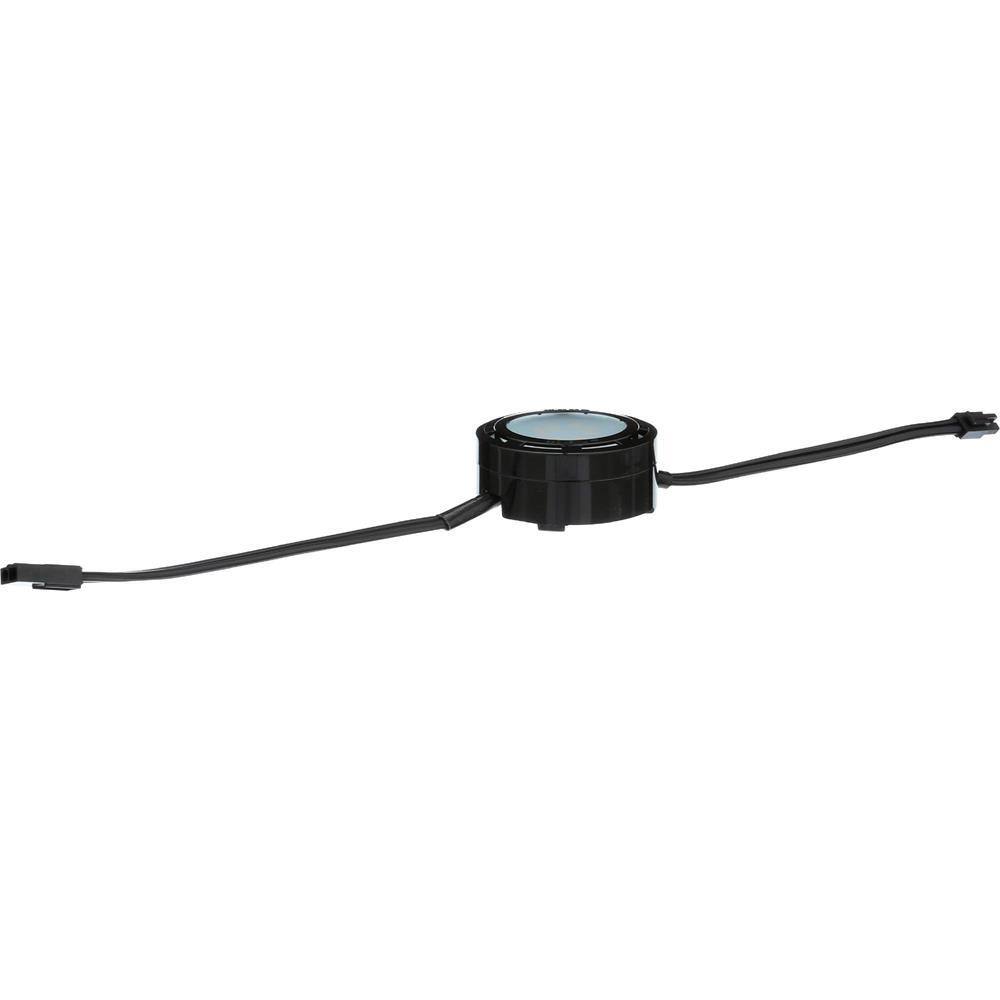 Westek 4.6 in. LED Black Puck Light (5-Pack)