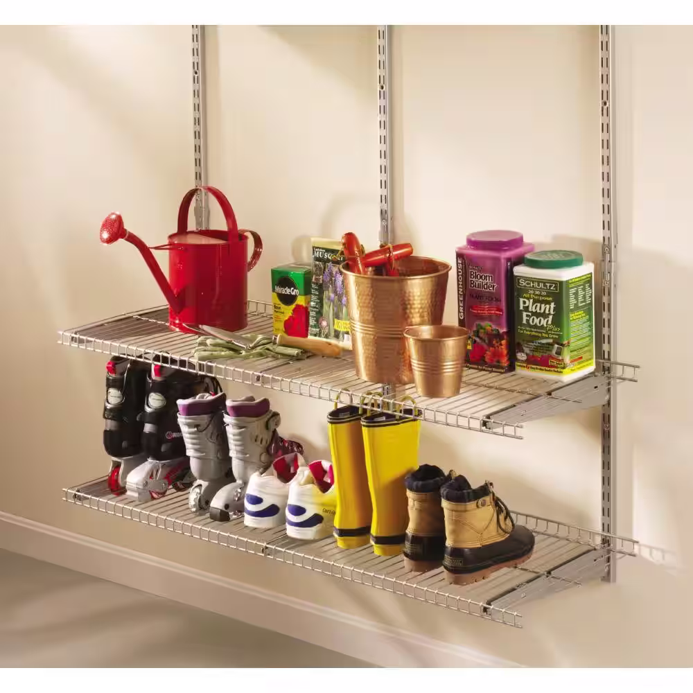 Rubbermaid FastTrack 16 in. x 48 in. Wire Garage Wall Shelving
