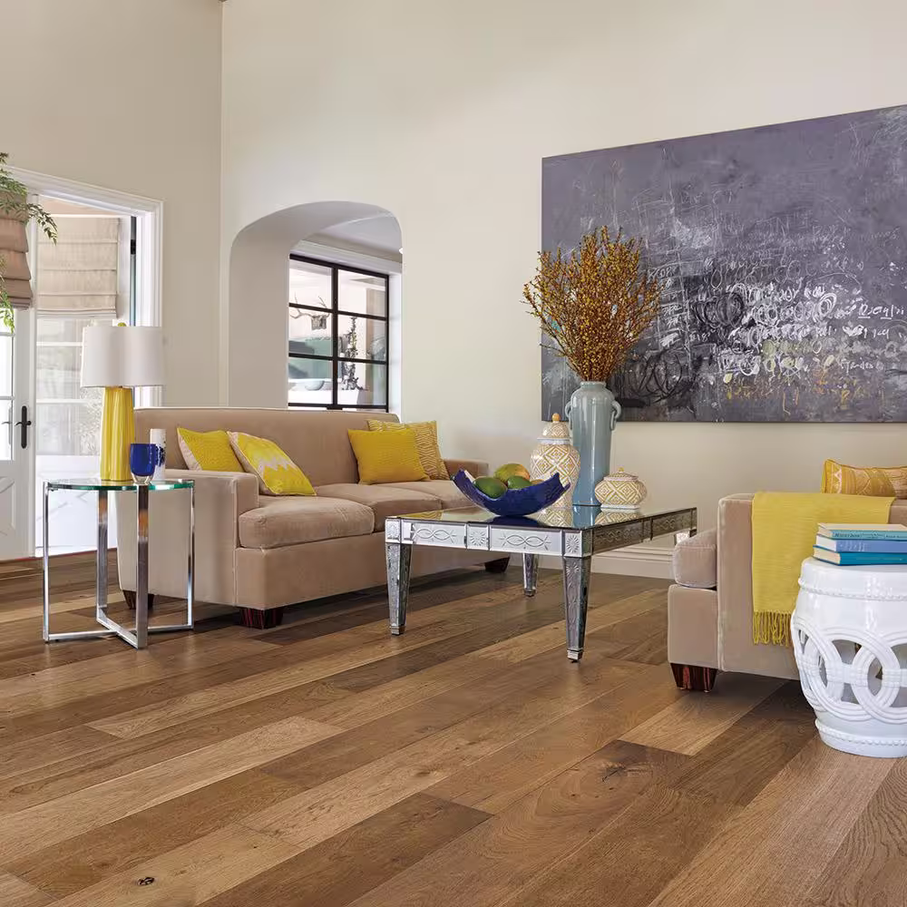 Malibu Wide Plank Vanderbilt French Oak 9/16 in. T x 8.7 in. W Water Resistant Wirebrushed Engineered Hardwood Flooring (27.1 sqft/case)