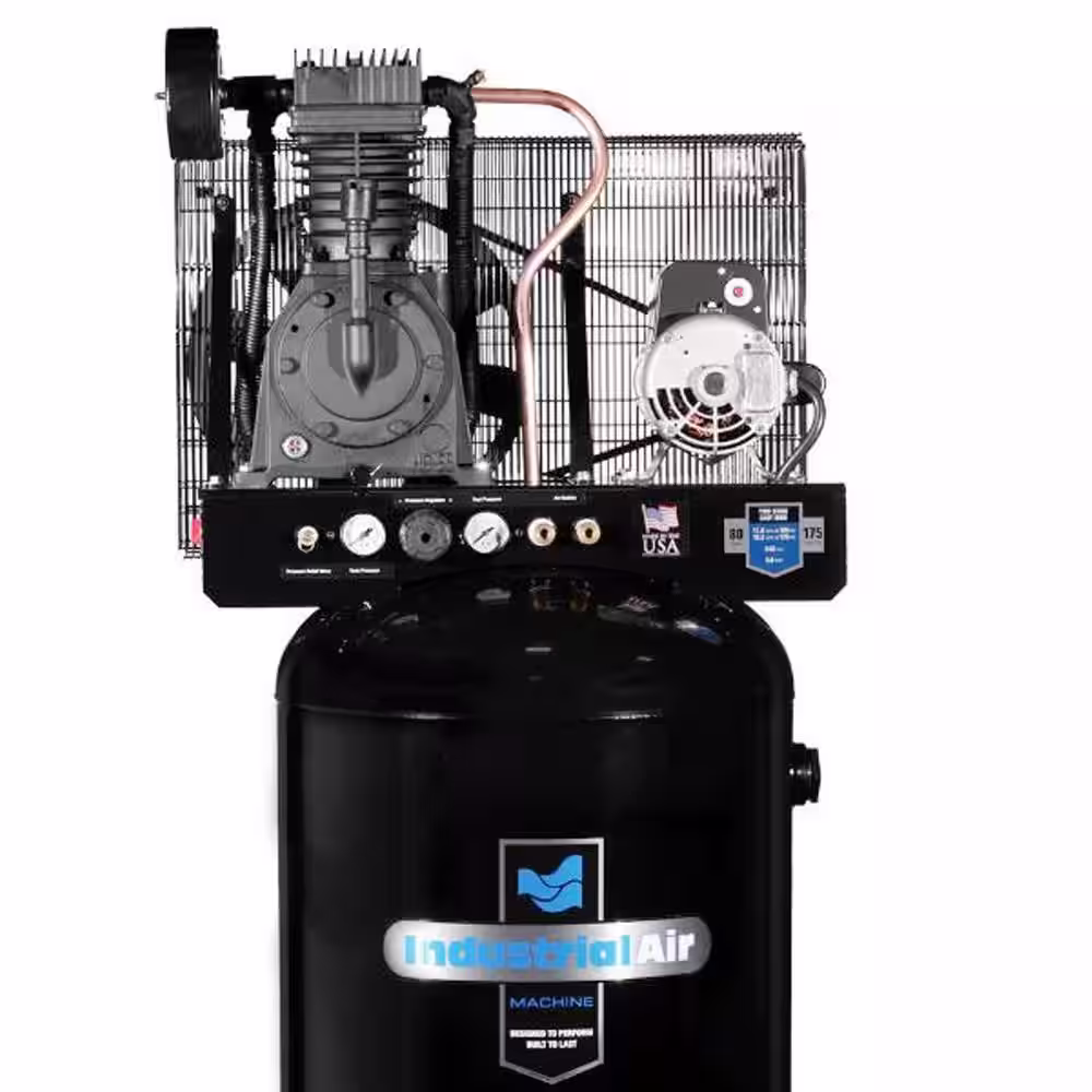 Industrial Air 80 Gal. Stationary Electric Air Compressor