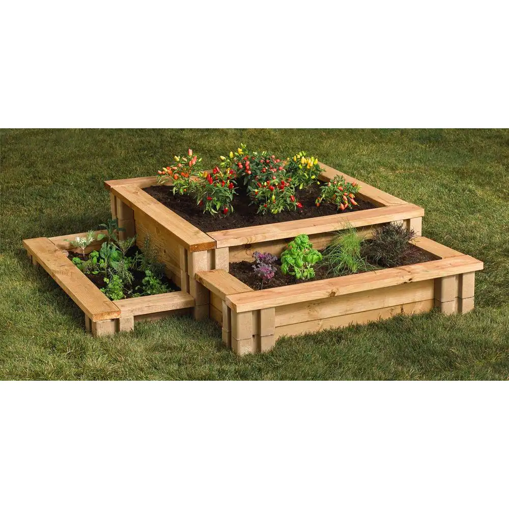 Oldcastle 7.5 in. x 7.5 in. x 5.5 in. Tan Brown Concrete Planter Wall Block